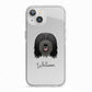 Bearded Collie Personalised iPhone 13 TPU Impact Case with White Edges