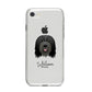 Bearded Collie Personalised iPhone 8 Bumper Case on Silver iPhone