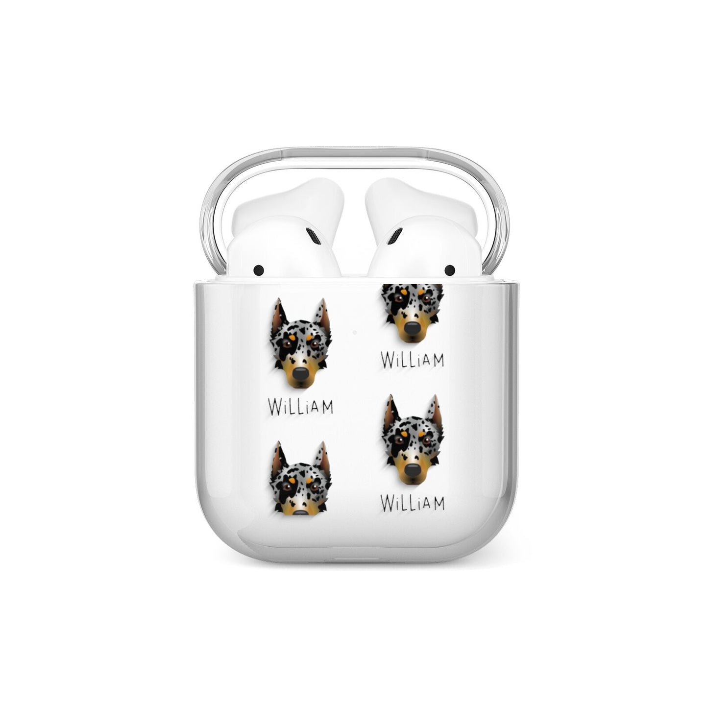 Beauceron Icon with Name AirPods Case