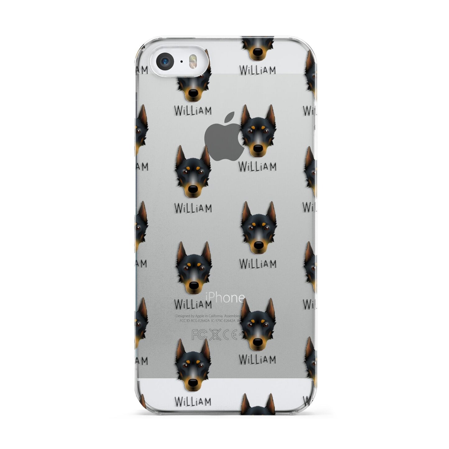 Beauceron Icon with Name Apple iPhone 5 Case