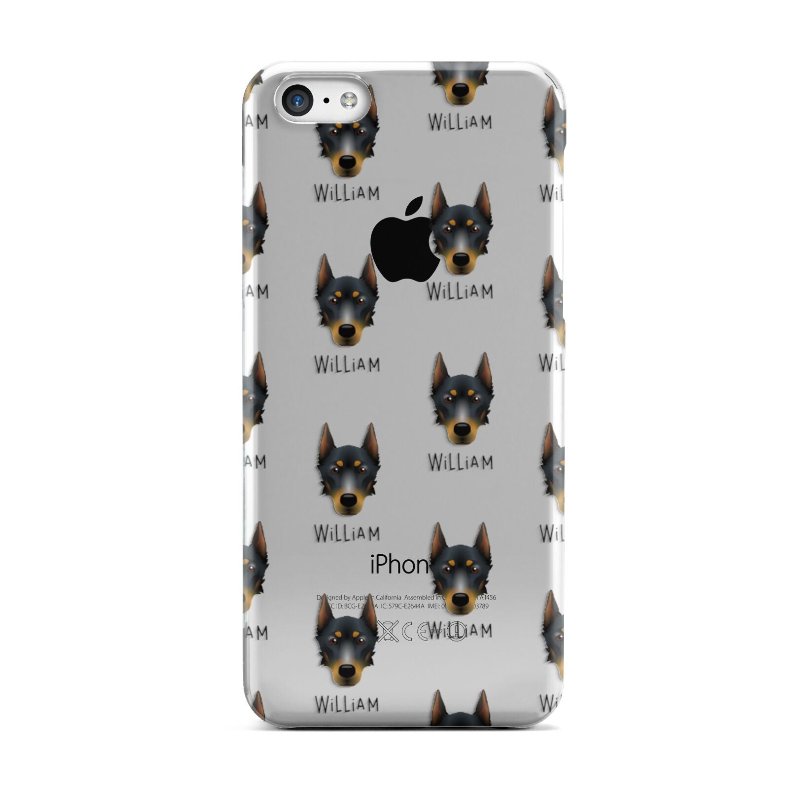 Beauceron Icon with Name Apple iPhone 5c Case