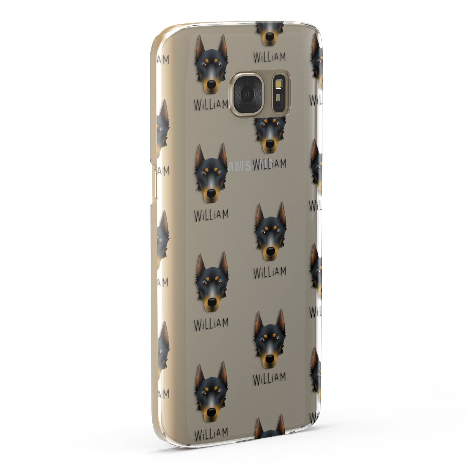 Beauceron Icon with Name Samsung Galaxy Case Fourty Five Degrees