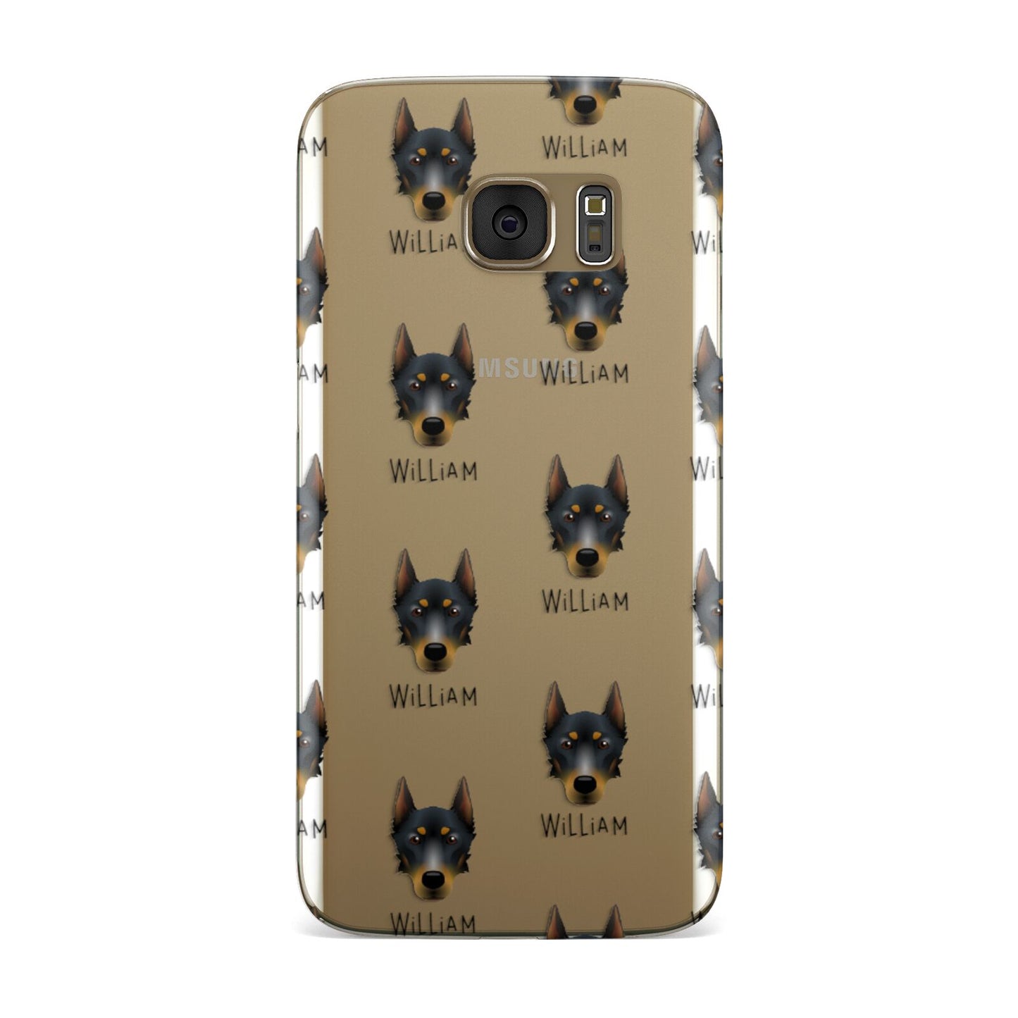 Beauceron Icon with Name Samsung Galaxy Case
