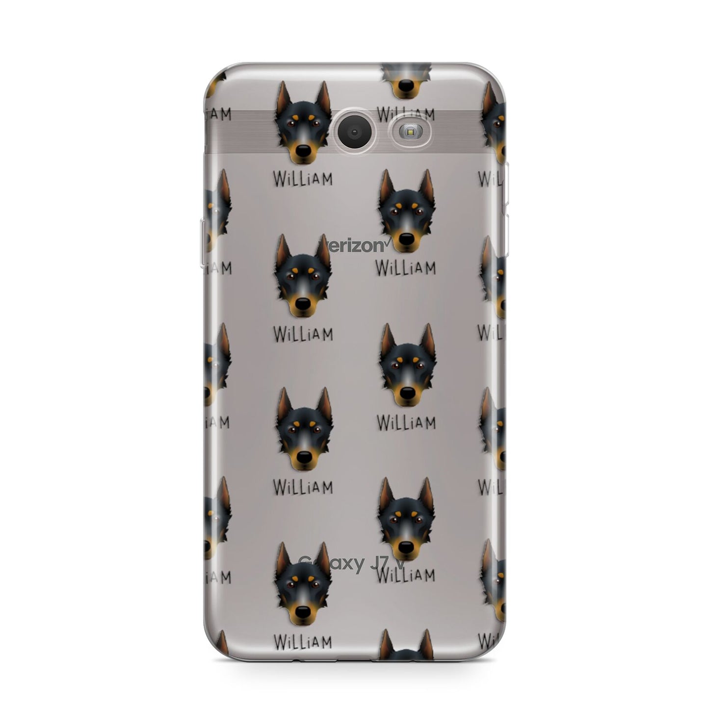 Beauceron Icon with Name Samsung Galaxy J7 2017 Case