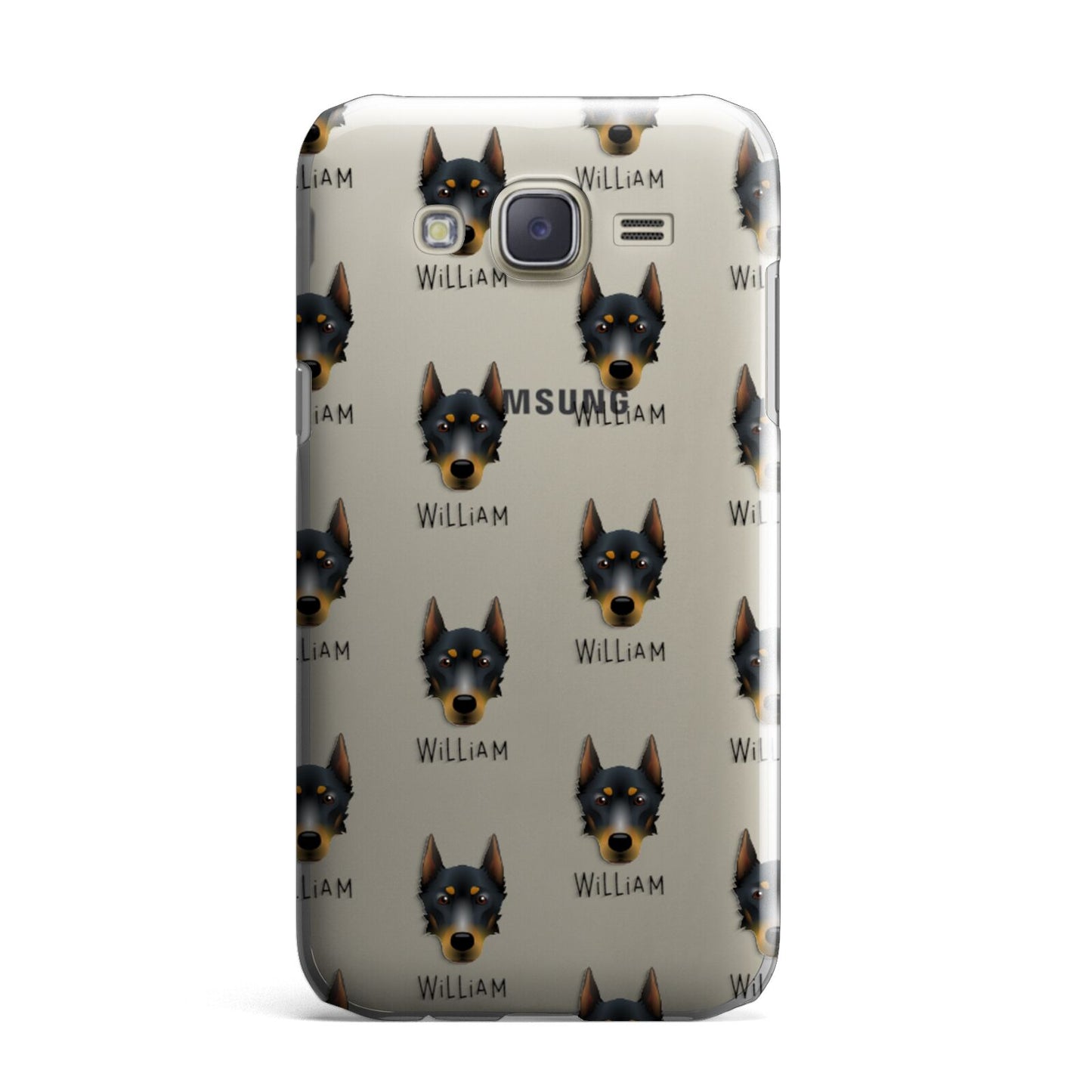Beauceron Icon with Name Samsung Galaxy J7 Case
