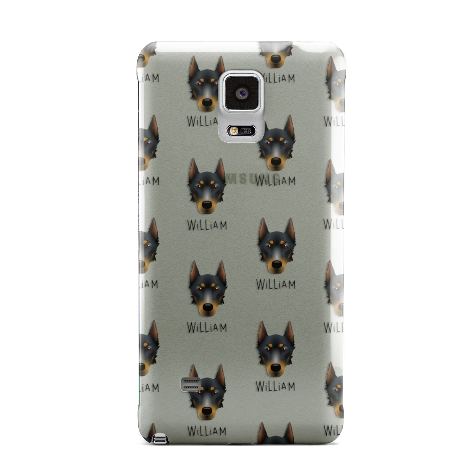 Beauceron Icon with Name Samsung Galaxy Note 4 Case