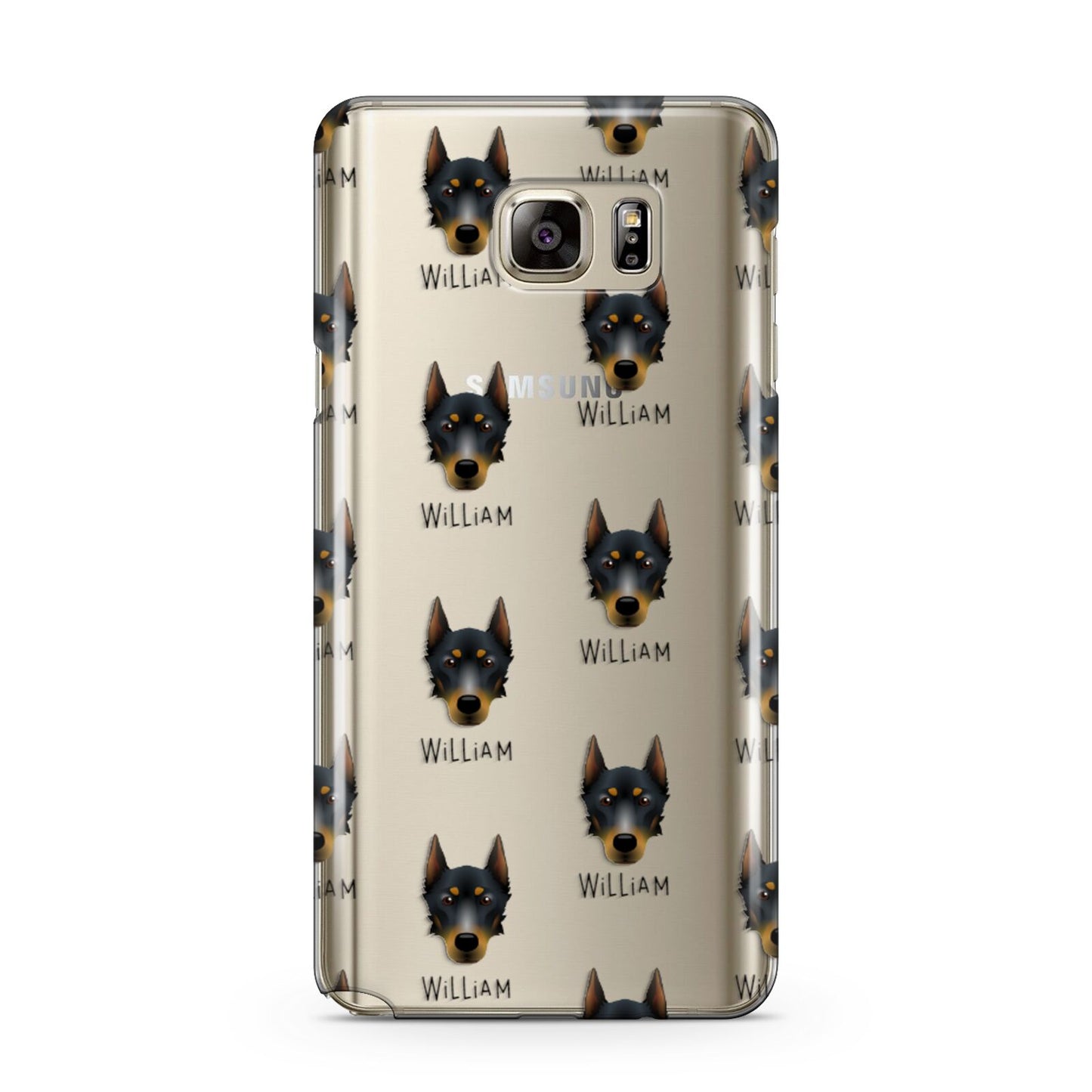 Beauceron Icon with Name Samsung Galaxy Note 5 Case