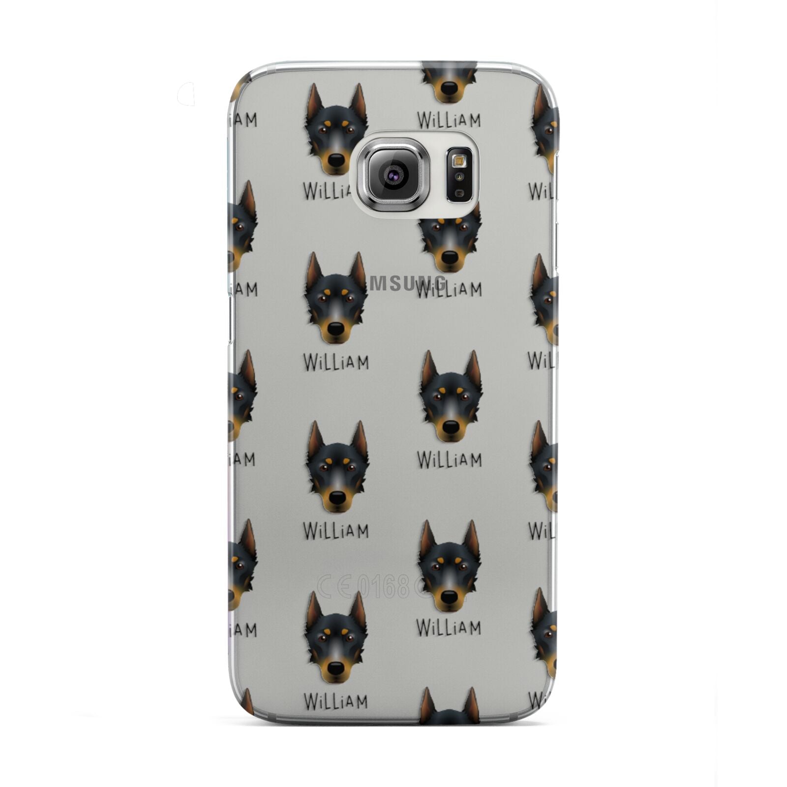 Beauceron Icon with Name Samsung Galaxy S6 Edge Case