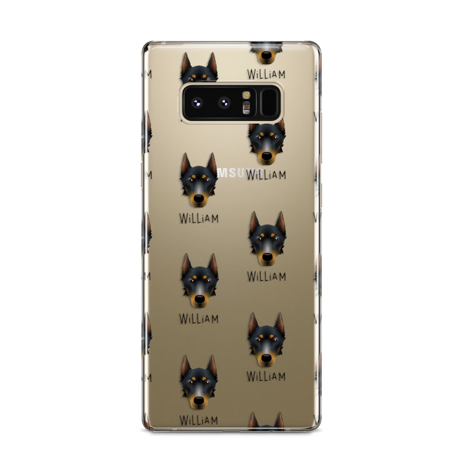 Beauceron Icon with Name Samsung Galaxy S8 Case