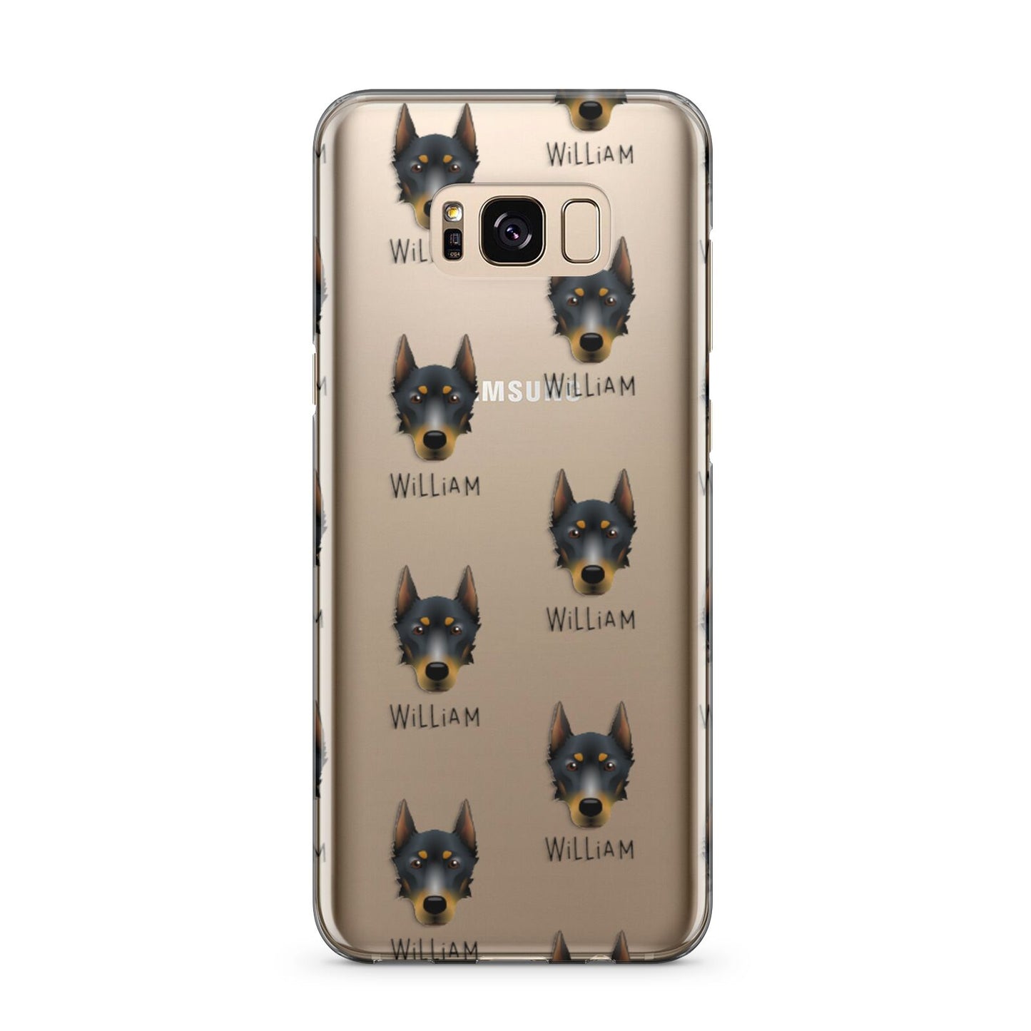 Beauceron Icon with Name Samsung Galaxy S8 Plus Case