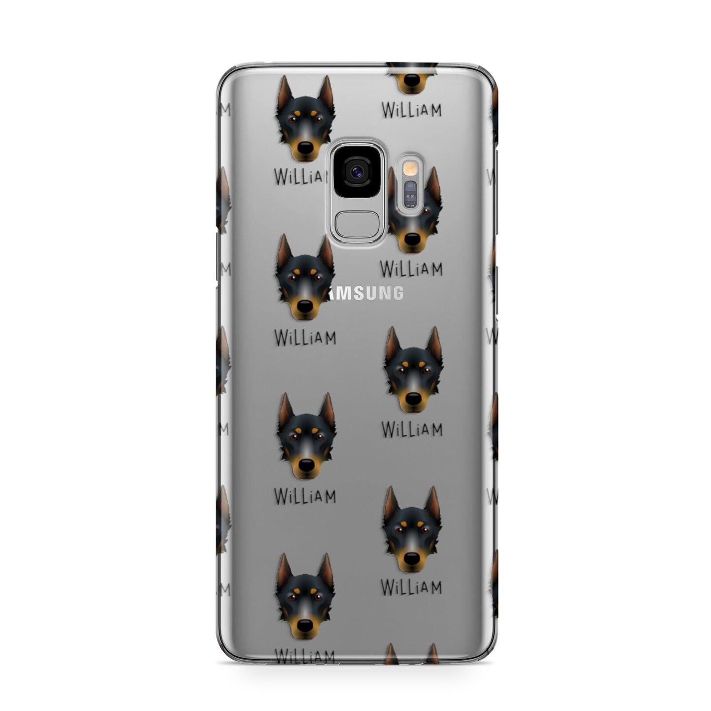 Beauceron Icon with Name Samsung Galaxy S9 Case