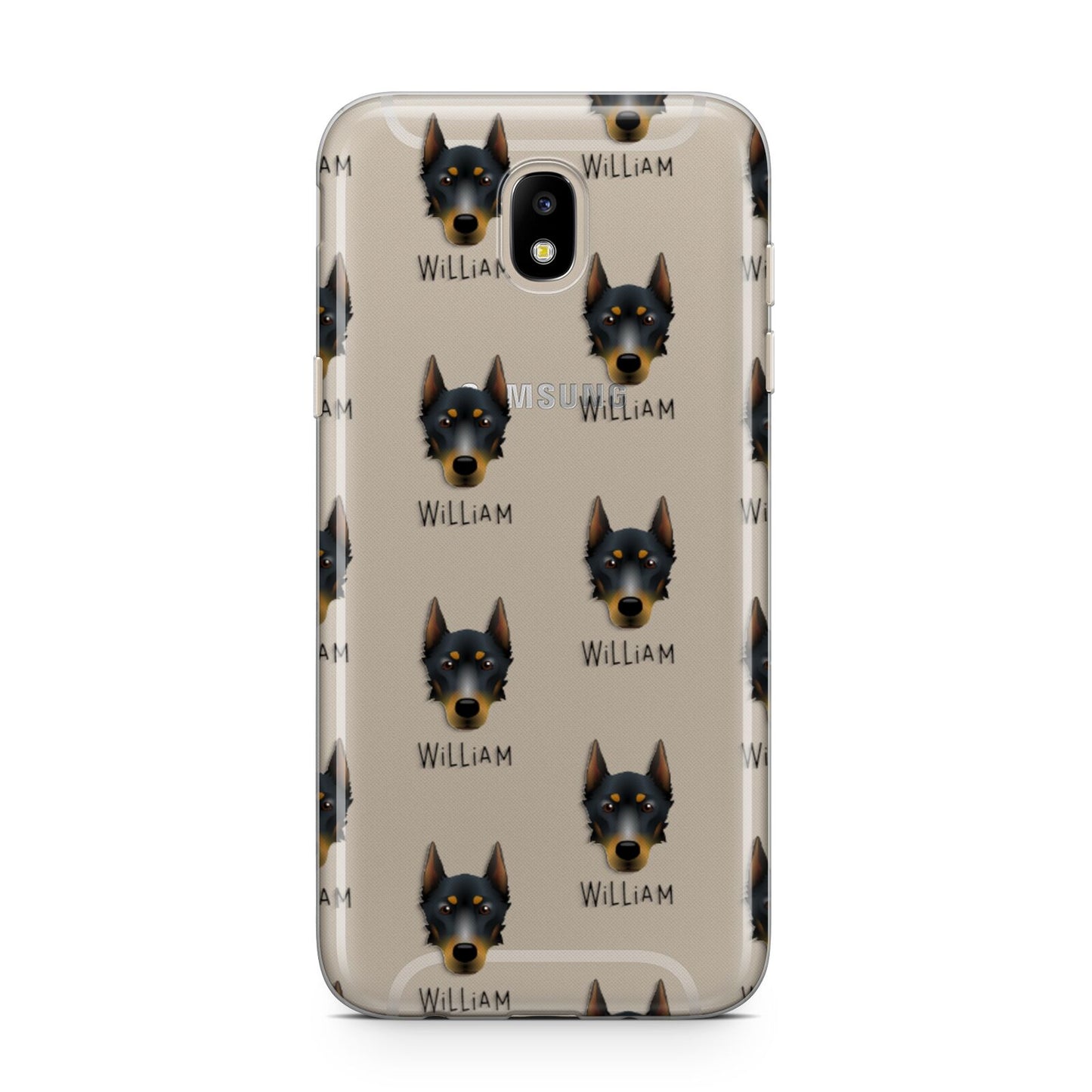 Beauceron Icon with Name Samsung J5 2017 Case