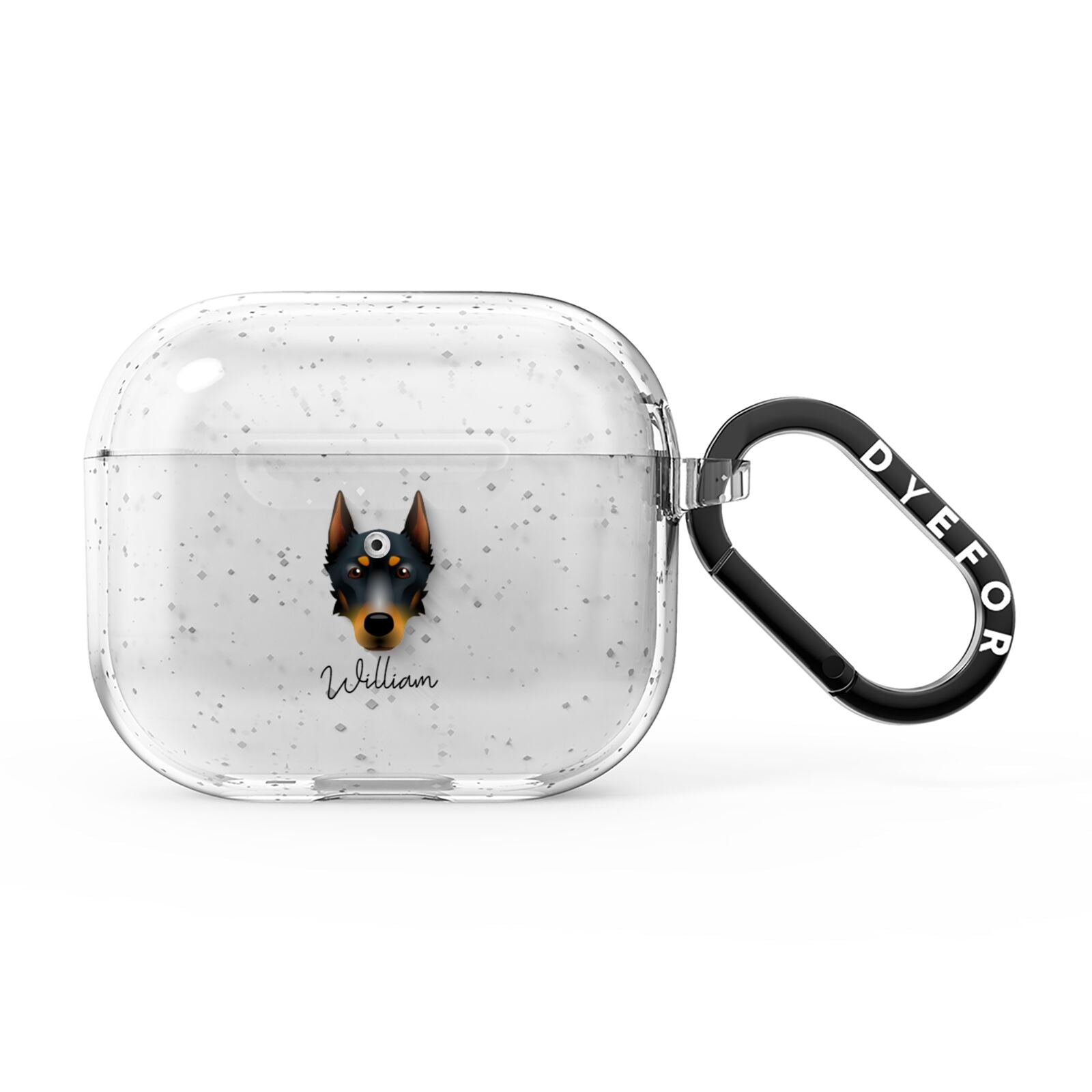 Beauceron Personalised AirPods Glitter Case 3rd Gen