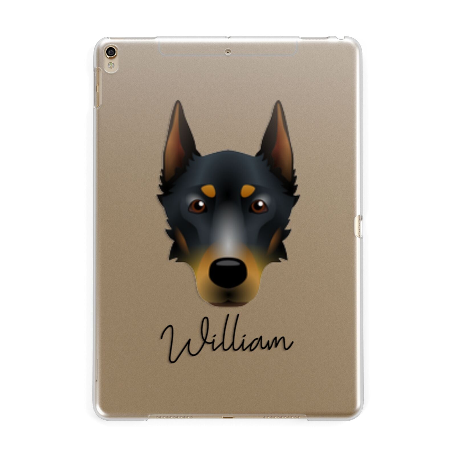 Beauceron Personalised Apple iPad Gold Case