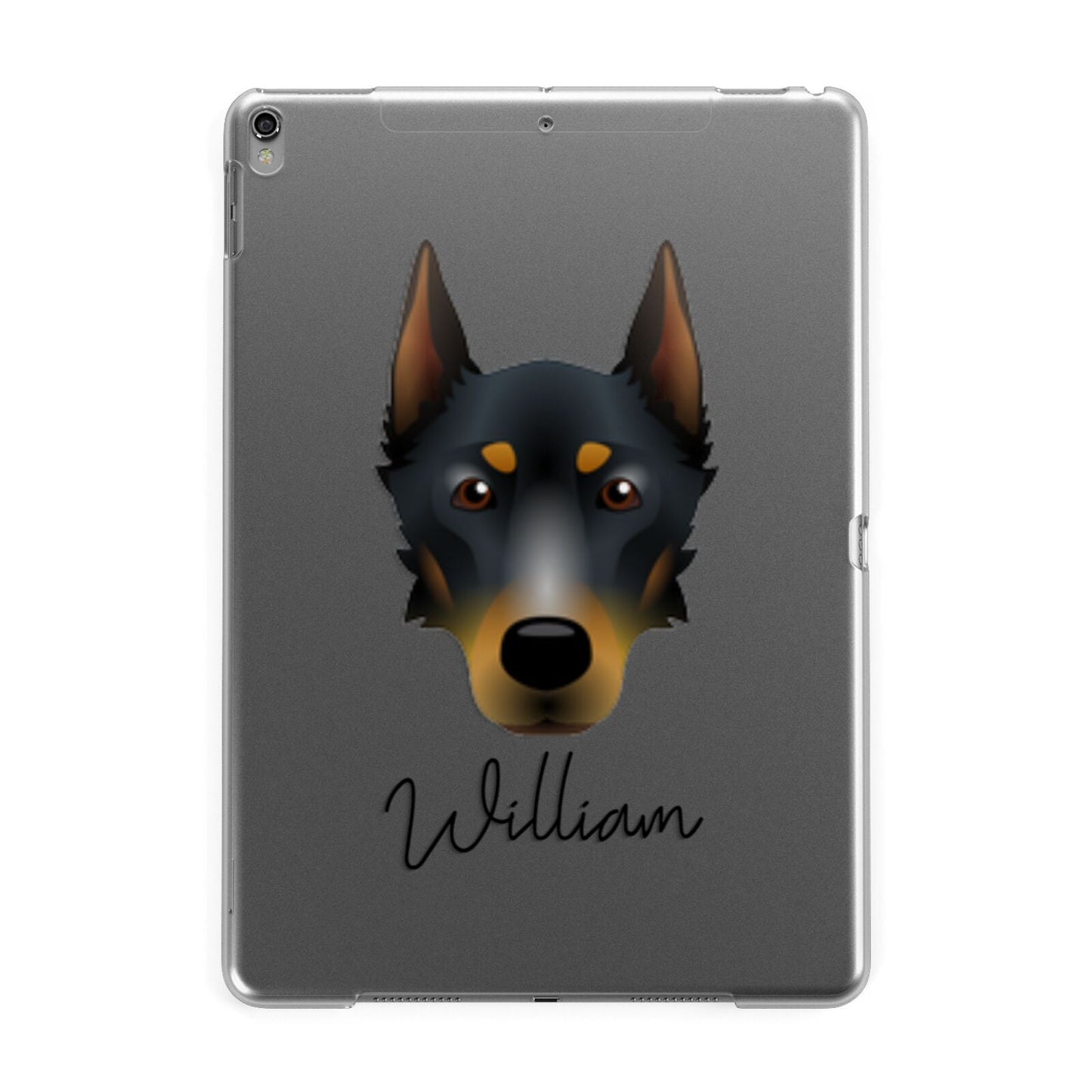 Beauceron Personalised Apple iPad Grey Case