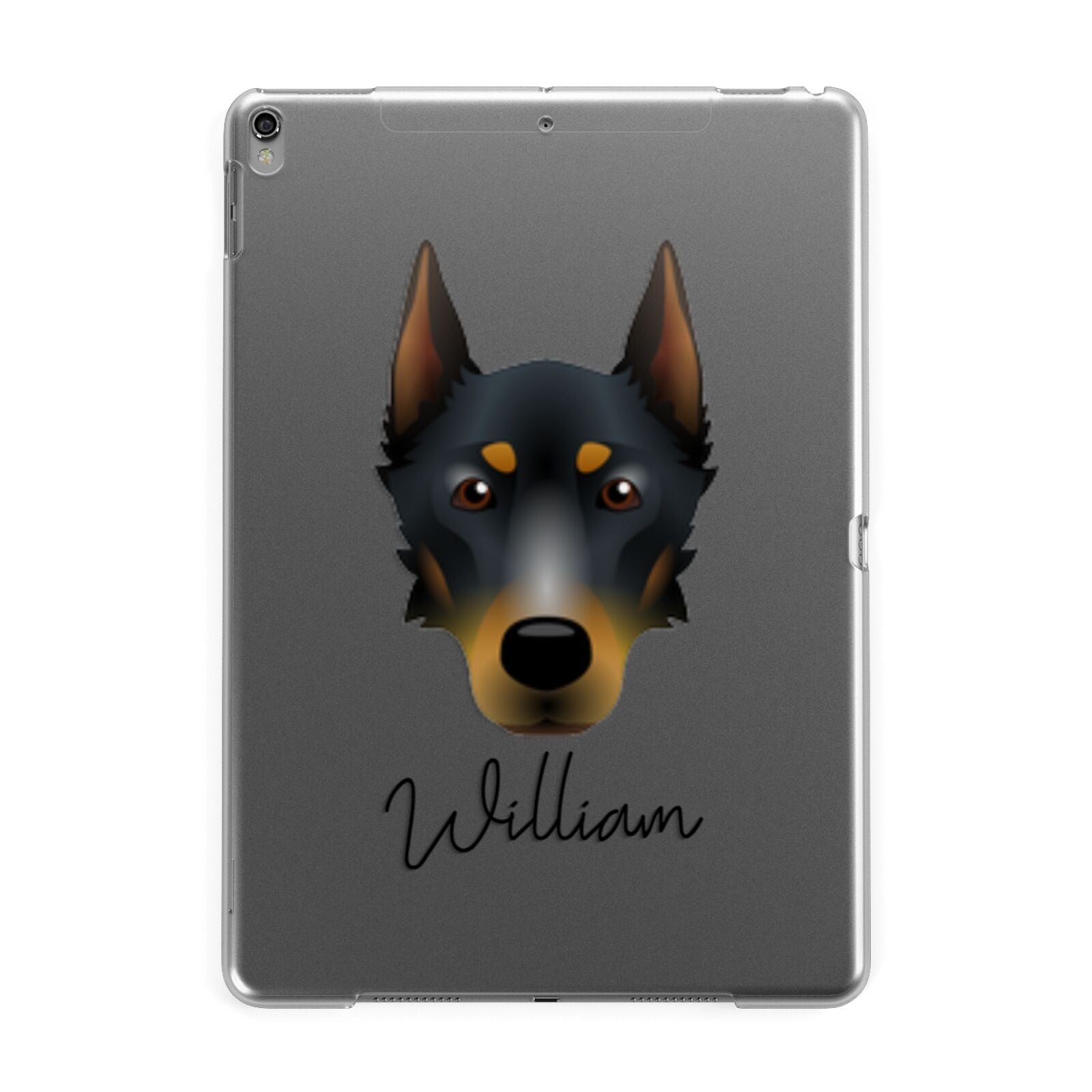 Beauceron Personalised Apple iPad Grey Case