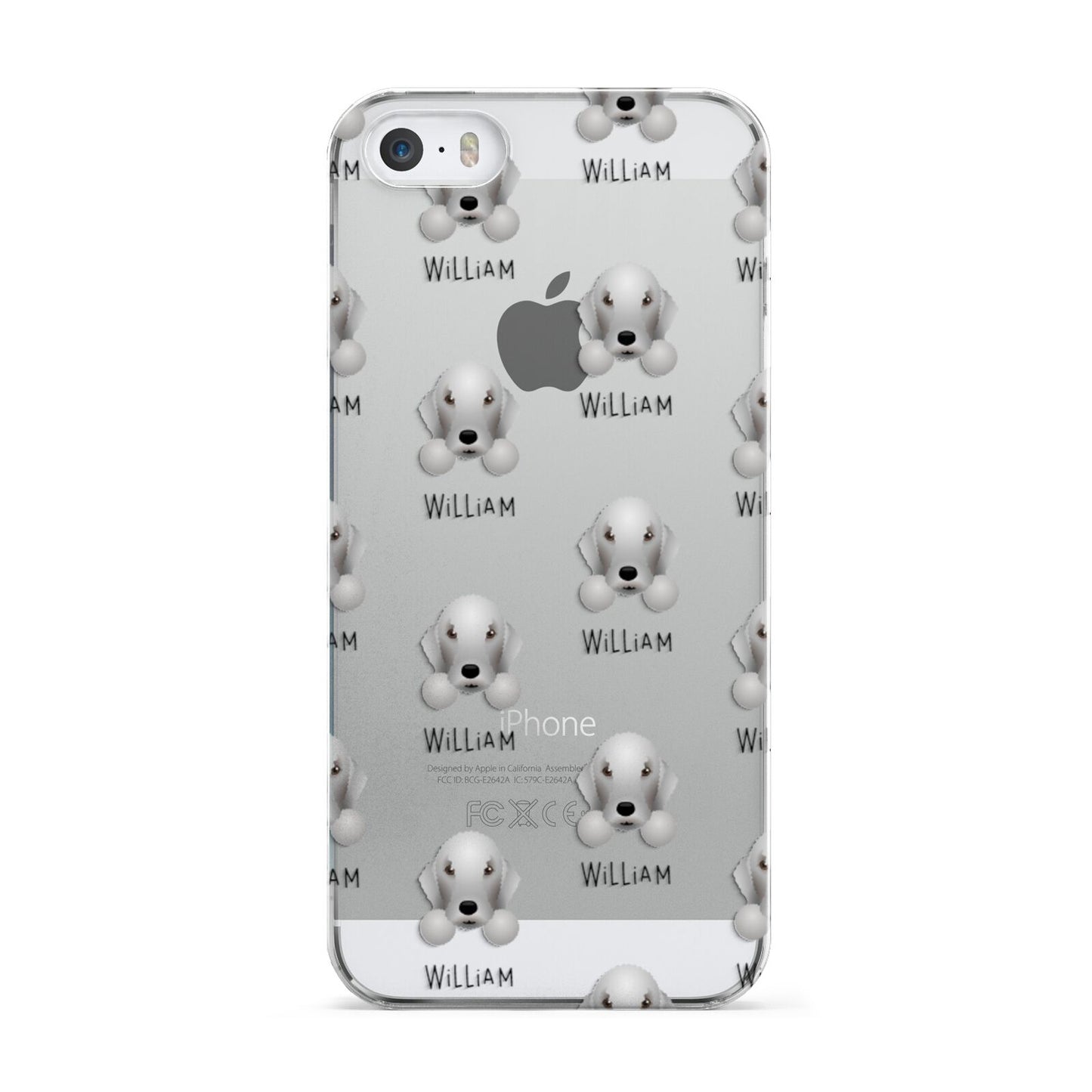 Bedlington Terrier Icon with Name Apple iPhone 5 Case