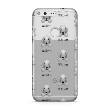 Bedlington Terrier Icon with Name Google Pixel Case