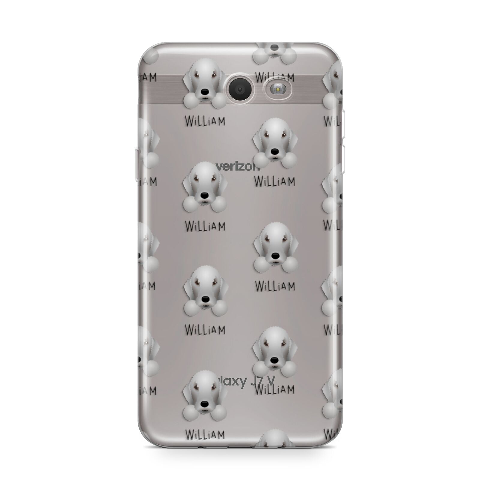 Bedlington Terrier Icon with Name Samsung Galaxy J7 2017 Case