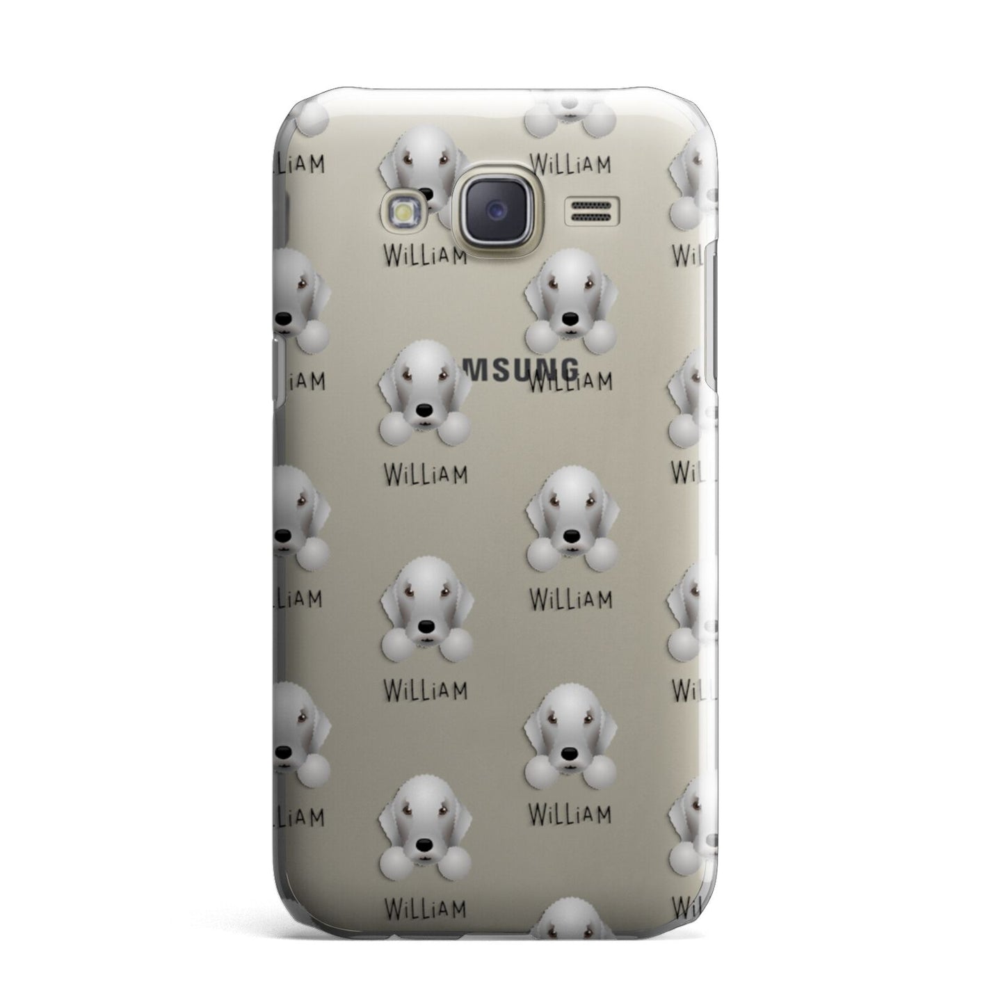 Bedlington Terrier Icon with Name Samsung Galaxy J7 Case