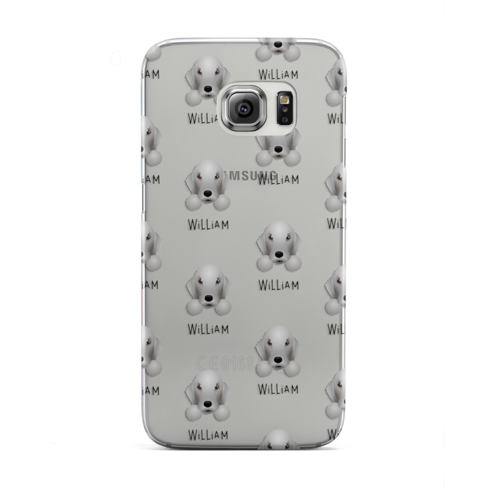 Bedlington Terrier Icon with Name Samsung Galaxy S6 Edge Case