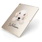 Bedlington Terrier Personalised Apple iPad Case on Gold iPad Side View
