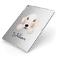 Bedlington Terrier Personalised Apple iPad Case on Silver iPad Side View
