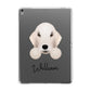 Bedlington Terrier Personalised Apple iPad Grey Case