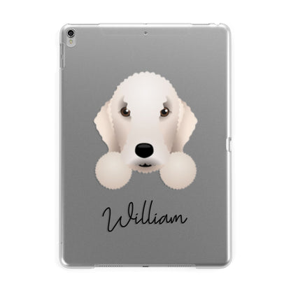 Bedlington Terrier Personalised Apple iPad Silver Case