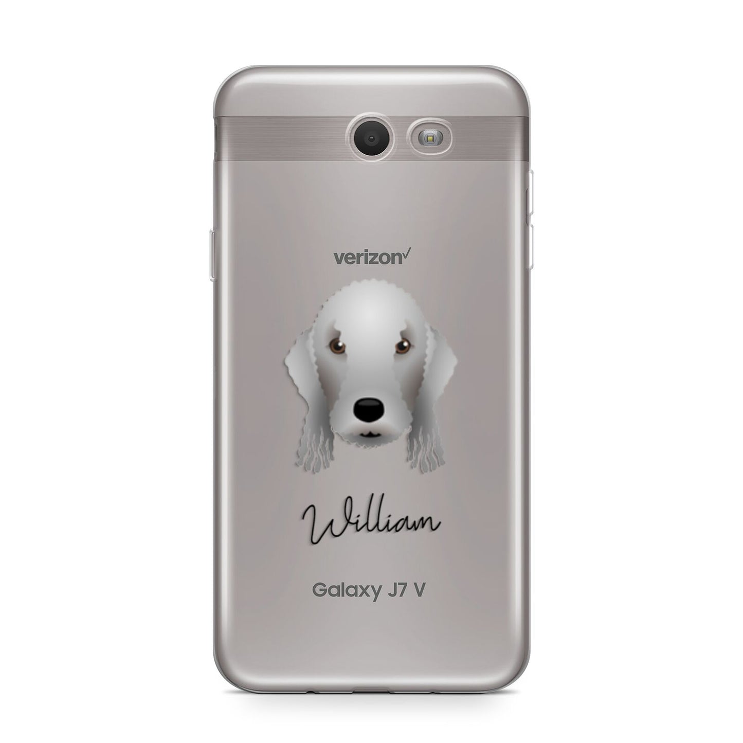 Bedlington Terrier Personalised Samsung Galaxy J7 2017 Case