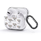 Bedlington Whippet Icon with Name AirPods Glitter Case 3rd Gen Side Image