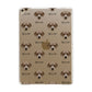 Bedlington Whippet Icon with Name Apple iPad Gold Case