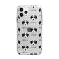 Bedlington Whippet Icon with Name Apple iPhone 11 Pro Max in Silver with Bumper Case