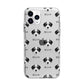 Bedlington Whippet Icon with Name Apple iPhone 11 Pro in Silver with Bumper Case