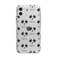 Bedlington Whippet Icon with Name Apple iPhone 11 in White with Bumper Case