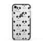 Bedlington Whippet Icon with Name Apple iPhone XR Impact Case Black Edge on Silver Phone