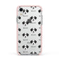 Bedlington Whippet Icon with Name Apple iPhone XR Impact Case Pink Edge on Silver Phone
