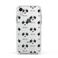 Bedlington Whippet Icon with Name Apple iPhone XR Impact Case White Edge on Silver Phone