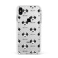 Bedlington Whippet Icon with Name Apple iPhone Xs Max Impact Case White Edge on Silver Phone