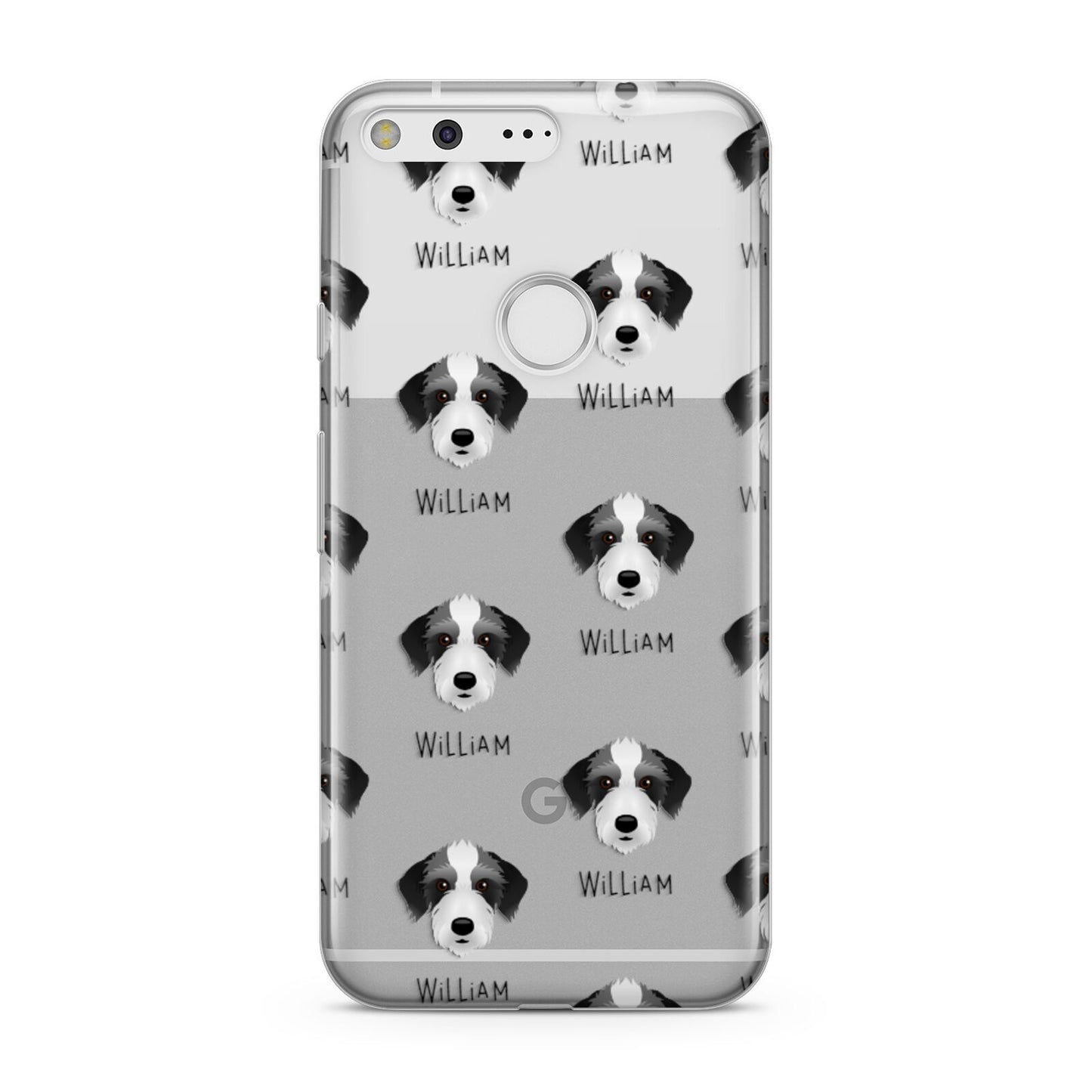 Bedlington Whippet Icon with Name Google Pixel Case