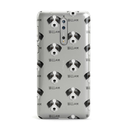 Bedlington Whippet Icon with Name Nokia Case