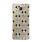 Bedlington Whippet Icon with Name Samsung Galaxy A3 2016 Case on gold phone