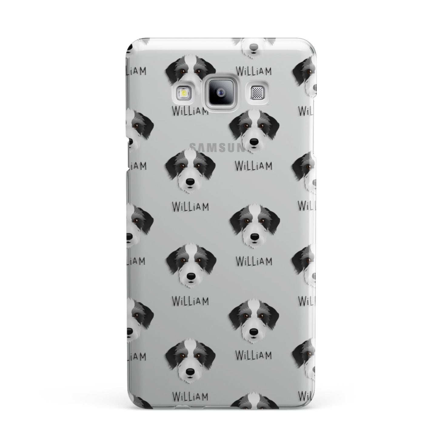 Bedlington Whippet Icon with Name Samsung Galaxy A7 2015 Case