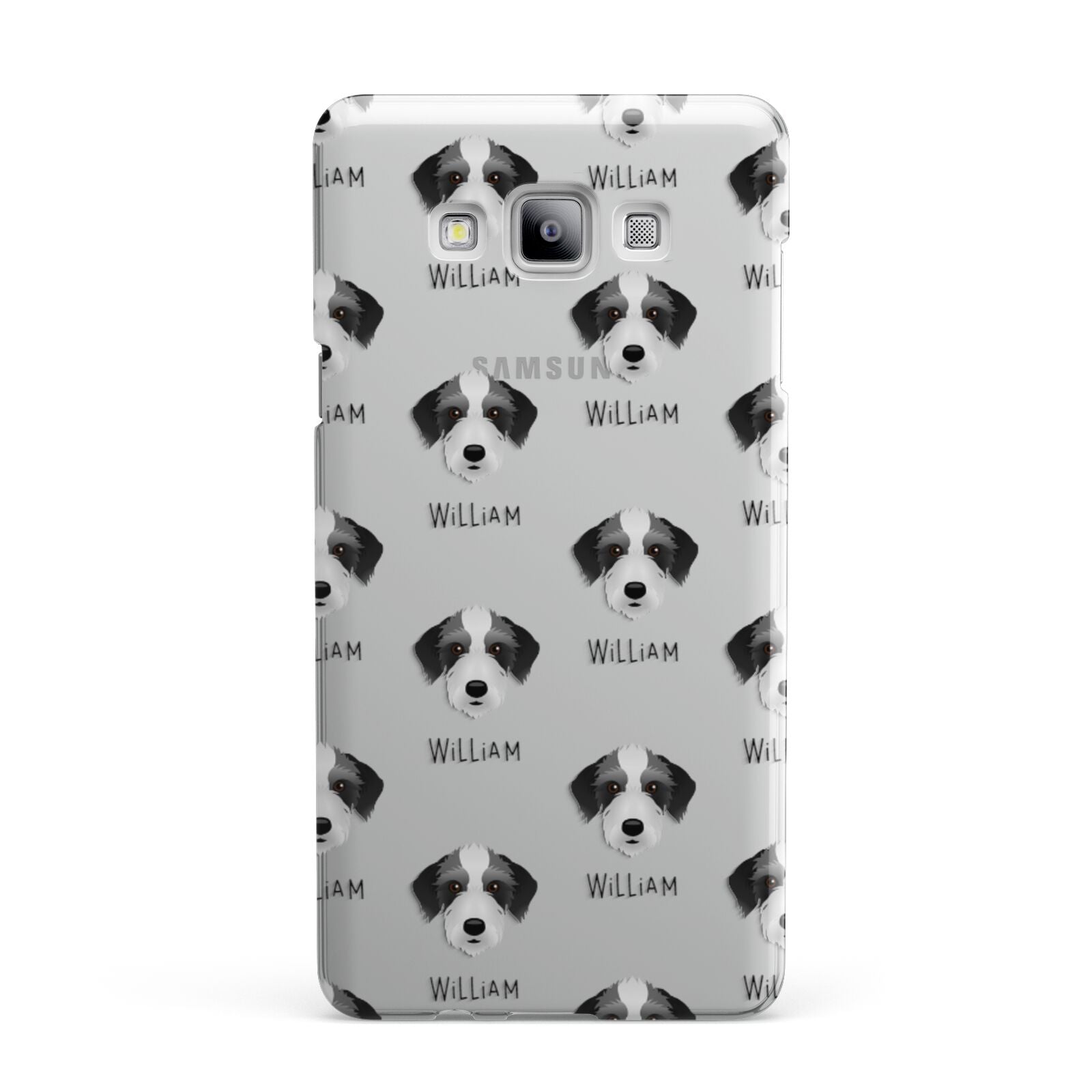Bedlington Whippet Icon with Name Samsung Galaxy A7 2015 Case