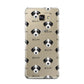 Bedlington Whippet Icon with Name Samsung Galaxy A7 2016 Case on gold phone