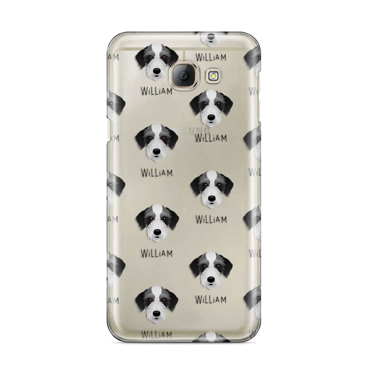 Bedlington Whippet Icon with Name Samsung Galaxy A8 2016 Case