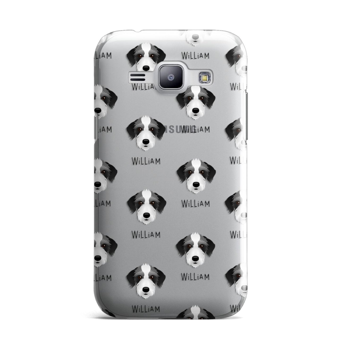 Bedlington Whippet Icon with Name Samsung Galaxy J1 2015 Case