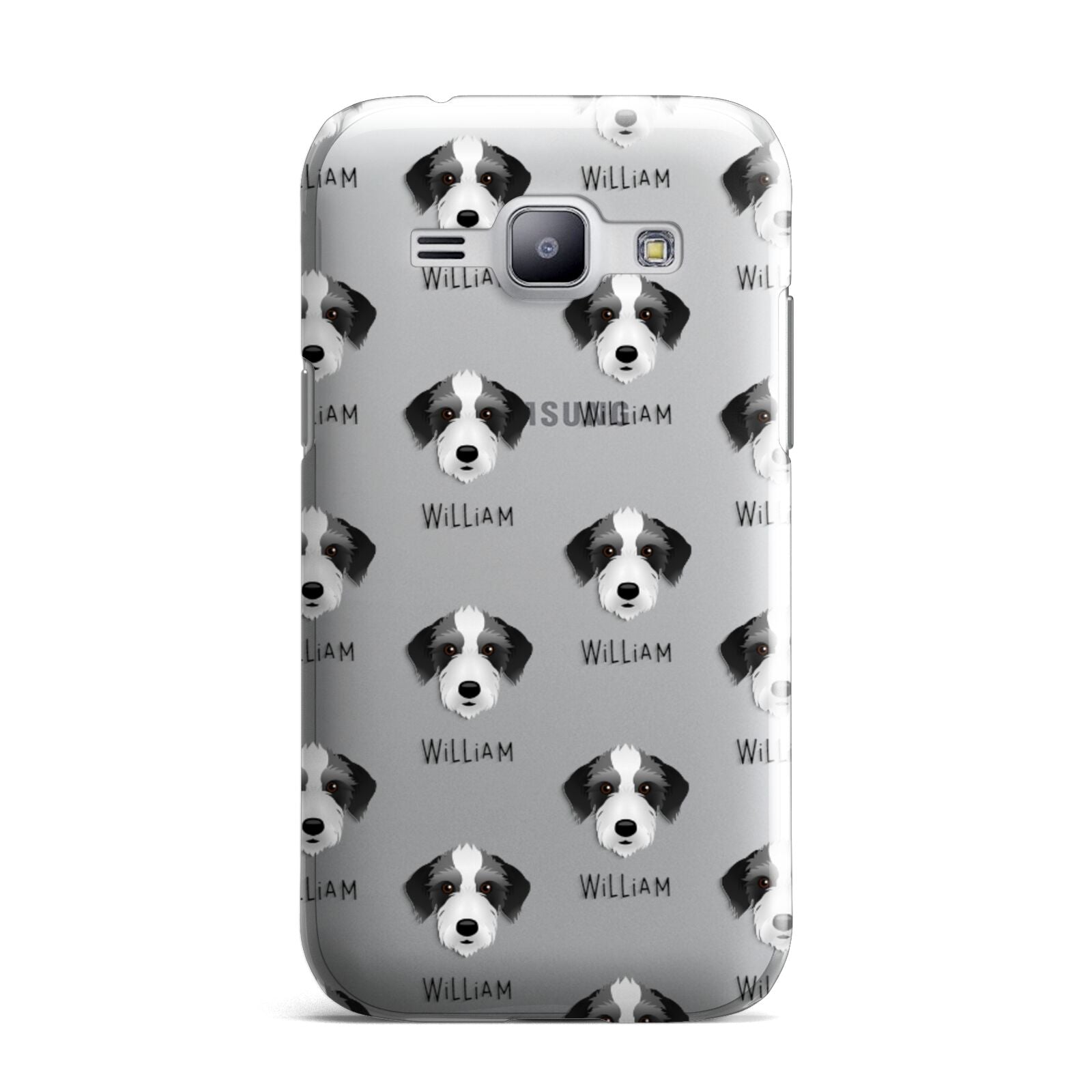 Bedlington Whippet Icon with Name Samsung Galaxy J1 2015 Case