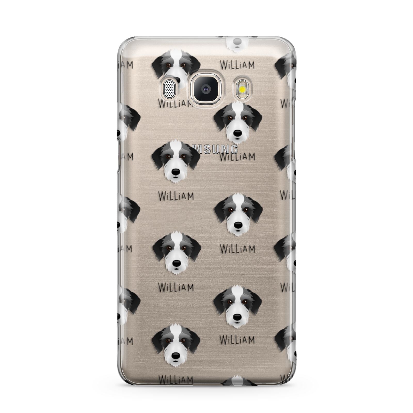 Bedlington Whippet Icon with Name Samsung Galaxy J5 2016 Case