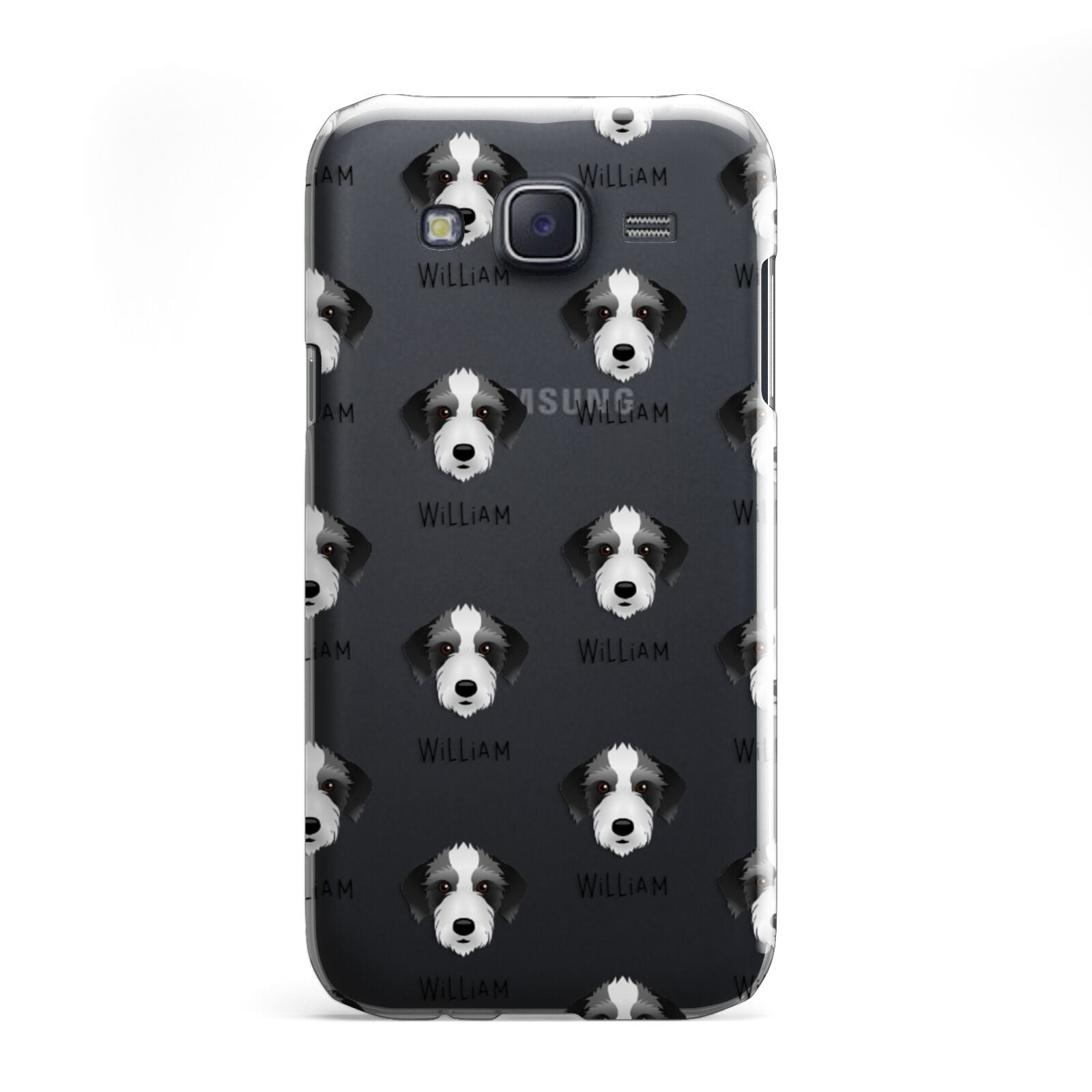 Bedlington Whippet Icon with Name Samsung Galaxy J5 Case